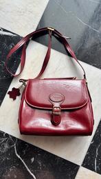 Rode leren schoudertas Fresco Italy, Sieraden, Tassen en Uiterlijk, Tassen | Damestassen, Ophalen of Verzenden, Nieuw, Rood, Schoudertasje