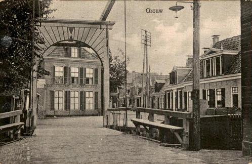 Grouw, Verzamelen, Ansichtkaarten | Nederland, Gelopen, Friesland, Voor 1920, Verzenden