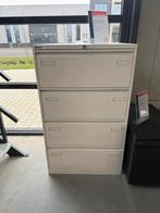 Bisley dossier, archiefkast met 4x lades. wit, Gebruikt, 75 cm of meer, Metaal, 50 tot 100 cm