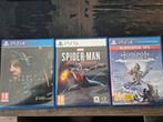 Spiderman PS5, Death Stranding en Horizon Zero Dawn PS4 & 5, Zo goed als nieuw, Ophalen