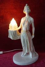 Prachtige Art Nouveau tafellamp in Lenci stijl, Huis en Inrichting, Lampen | Tafellampen, Ophalen of Verzenden, Zo goed als nieuw