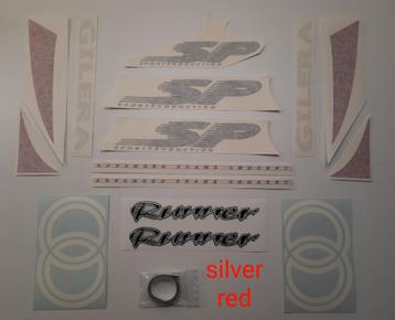 Stickerset Gilera Runner SP silver&red (zilver rood) beschikbaar voor biedingen