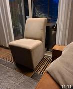 Elegante beige stoel, Huis en Inrichting, Ophalen, Gebruikt, Bruin, Eén