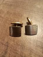 messing kleurige manchetknopen, Ophalen of Verzenden, Gebruikt, Overige materialen