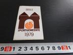 sticker België Bree sportgemeente 1979, Ophalen, Zo goed als nieuw, Bedrijf of Vereniging