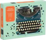 Vintage typewriter puzzel, Ophalen of Verzenden, 500 t/m 1500 stukjes, Legpuzzel, Zo goed als nieuw