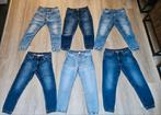 Denim jogger regular tapered, H&M, mt M, als nieuw!, Blauw, W32 (confectie 46) of kleiner, Ophalen of Verzenden, Zo goed als nieuw