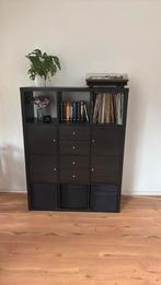 Ikea kallax kast zwart, Huis en Inrichting, Kasten | Lockerkasten, Ophalen, Gebruikt