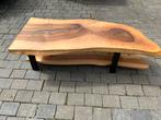 Salontafel notenhout blad, Huis en Inrichting, Ophalen, 100 tot 150 cm, 50 tot 100 cm, Zo goed als nieuw