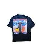 Vintage Zeldzaam Iron Maiden Gedragen zwart prachtig shirt, Iron Maiden, Zwart, Ophalen of Verzenden, Zo goed als nieuw