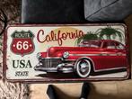 Vintage Route 66 California Auto Plaat, Huis en Inrichting, Woonaccessoires | Wanddecoraties, Ophalen, Gebruikt