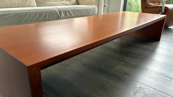 Kersenhouten salontafel, Huis en Inrichting, Tafels | Salontafels, Gebruikt, Minder dan 50 cm, 50 tot 100 cm, 150 tot 200 cm, Rechthoekig