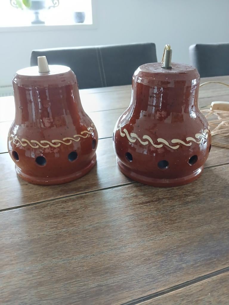 Lampenkappen (Workumer aardewerk), Antiek en Kunst, Antiek | Keramiek en Aardewerk, Ophalen of Verzenden