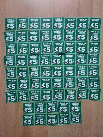 Dagje uit Vouchers - 5 euro korting - vraagprijs € 0,20 p.st beschikbaar voor biedingen