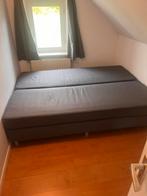 2 persoons vlakke boxspring van Ikea, Gebruikt, 140 cm, Ophalen, Tweepersoons