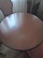 Antieke ronde eettafel, Huis en Inrichting, Tafels | Eettafels, Ophalen, Gebruikt, Klassiek, Rond