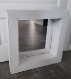 White Wasch wooden - tray mirror 50 x 50 x 11 CM, Minder dan 100 cm, Gebruikt, Rechthoekig, Ophalen of Verzenden