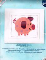 Cado aanbieding vervaco borduurpakket, vrolijk varkentje, Hobby en Vrije tijd, Borduren en Borduurmachines, Ophalen of Verzenden