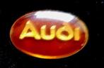 Audi pin- ovaal rood-bruin epoxy, Verzenden, Nieuw, Transport, Speldje of Pin