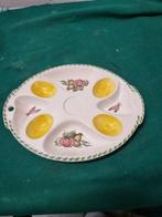 -	Eierschaal aardewerk hapjes schaal, Verzamelen, Retro, Ophalen of Verzenden