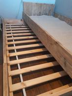 Steigerhouten bed, Huis en Inrichting, Ophalen, Gebruikt, 90 cm, Eenpersoons