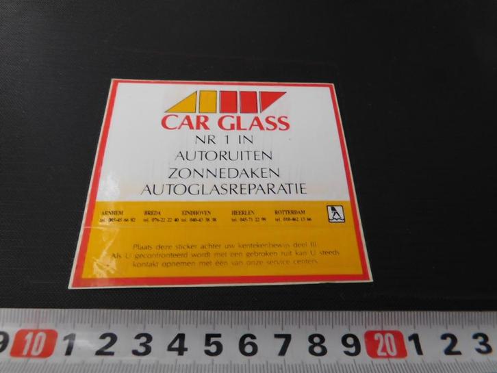 sticker CARGLASS  AA625, Verzamelen, Stickers, Zo goed als nieuw, Ophalen