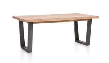 Uitschuifbaar eettafel Kikarhout 190x100+1x60 cm. beschikbaar voor biedingen