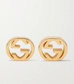 Gucci Oorknopjes met GG Logo - Goud, Ophalen of Verzenden, Zo goed als nieuw, Goud, Knopjes of Stekers