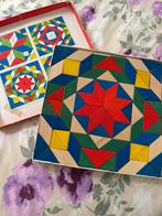 Vintage mozaiek puzzel spel hout, Ophalen of Verzenden