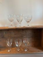 Brocante landelijke set zes likeur glaasjes, Antiek en Kunst, Ophalen of Verzenden