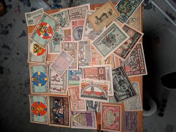 Notgeld 39 biljetten en 6 munten. 1920-1922 beschikbaar voor biedingen