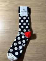 NIEUW | Happy Socks Zwart Gestipte Sokken Maat 41-46, Ophalen of Verzenden, Nieuw, Maat 43 t/m 46, Zwart