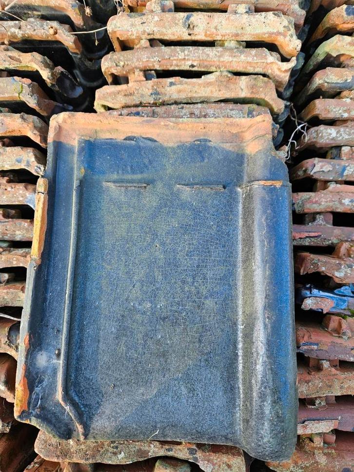 ca 2500 st tuile du nord, Doe-het-zelf en Verbouw, Dakpannen en Dakbedekking, Gebruikt, Dakpannen, Steen of Klei, Zwart, 15 m² of meer