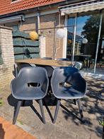 Tuinstoelen antraciet grijs kuipstoel 2 stuks, Tuin en Terras, Tuinstoelen, Ophalen, Zo goed als nieuw, Kunststof