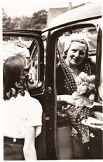 Rotterdam Fotokaart HM Juliana 1949, Ophalen of Verzenden, Zo goed als nieuw, Nederland, Kaart, Foto of Prent