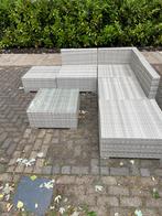 Loungeset met 2 bijzettafels, Ophalen, Zo goed als nieuw, Kunststof