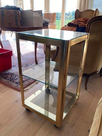 intage messing bijzettafel drankentrolley s (jaren ’70) beschikbaar voor biedingen