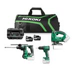 Hikoki KC18H4A-502 Combiset - 18 V / in tas. Inclusief 2 x