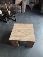 2 Salontafeltjes van Lamulux 60x60 cm, Ophalen, Kunststof, Gebruikt, 50 tot 100 cm