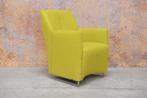 ZGANieuw groengele stoffen Leolux Galathea design fauteuil, Leolux, Leolux, Minder dan 75 cm, Design