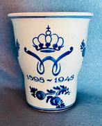 Delfts Blauw Beker Wilhelmina 1898-1948, Antiek en Kunst, Antiek | Keramiek en Aardewerk, Ophalen of Verzenden
