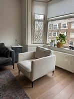 Loods 5 fauteuil - ribfluweel (wit), Ophalen, Eenpersoons, 75 tot 100 cm, Zo goed als nieuw