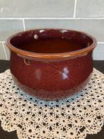 Vintage bloempot (140226c), Tuin en Terras, Bloempotten, Rond, Ophalen of Verzenden, Aardewerk, Minder dan 40 cm