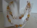 Vintage ketting Murano glas met gecultiveerde parels., Ophalen of Verzenden, Nieuw, Overige materialen