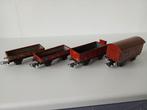 4 Vintage blikken Marklin wagons 364 381 365 (800), Ophalen, Wisselstroom, Gebruikt, Wagon