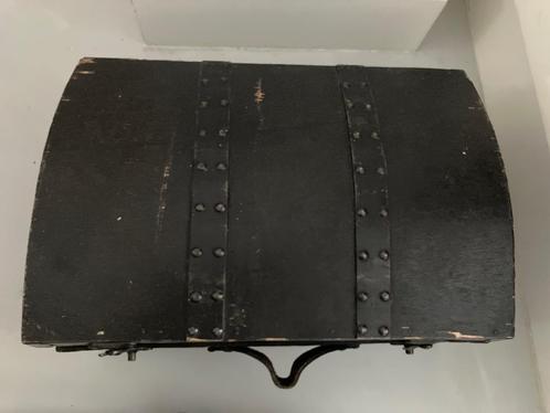 Houten vintage opberg kist / koffer, Verzamelen, Retro, Huis en Inrichting, Ophalen