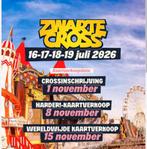 2 zwarte cross kaarten voor de zaterdag 85e p.s., Twee personen