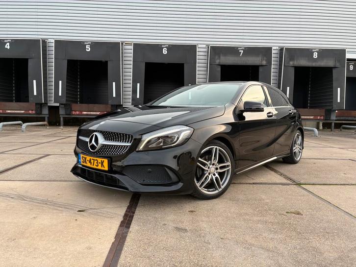 Mercedes-Benz A-Klasse A160 AMG Line | AUTOMAAT 7g | Zwart, Auto's, Mercedes-Benz, Particulier, ABS, Achteruitrijcamera, Airbags