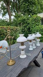 Opaline olie lampen, diverse maten antiek, Ophalen of Verzenden