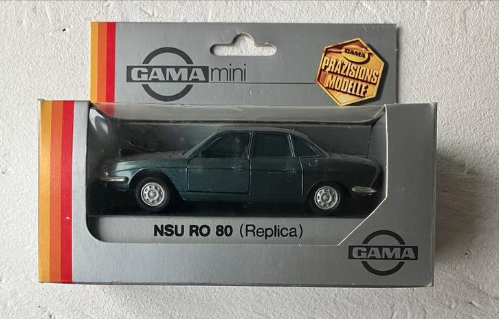 GAMA mini NSU RO 80 (Replica) in doos, Hobby en Vrije tijd, Modelauto's | 1:43, Nieuw, Auto, Overige merken, Ophalen of Verzenden